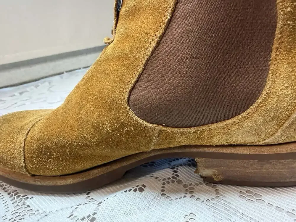 Men’s Size 13 UGG Boots Suede Chestnut/Wear On Heels/ Hooka Cushion Sole Insert
